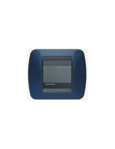 Bticino l4802bd placca 2 posti blu solid living international